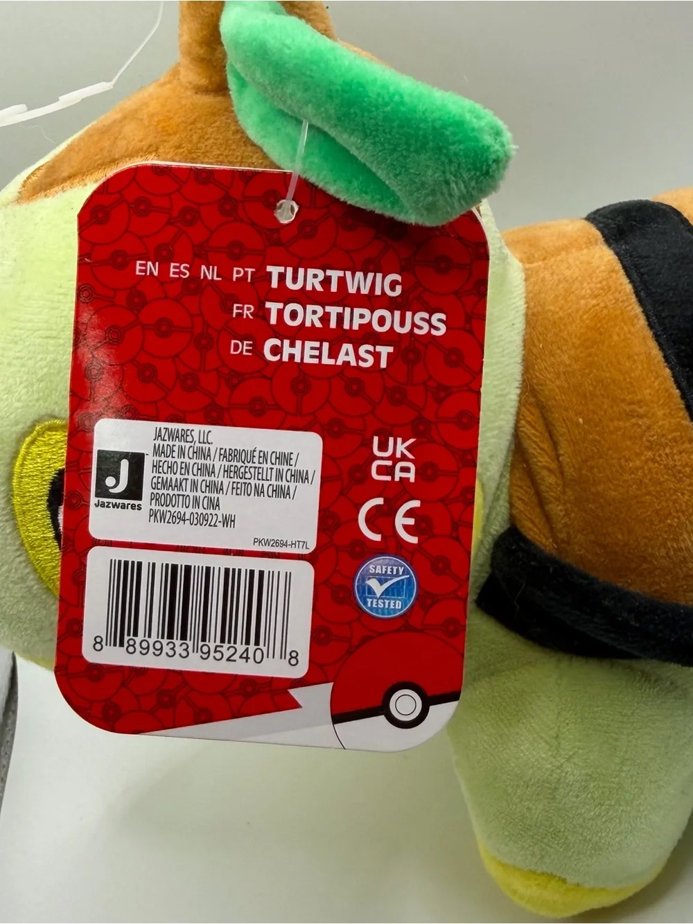 Jazwares Pokémon 8” Turtwig Plush Official Licensed Merchandise